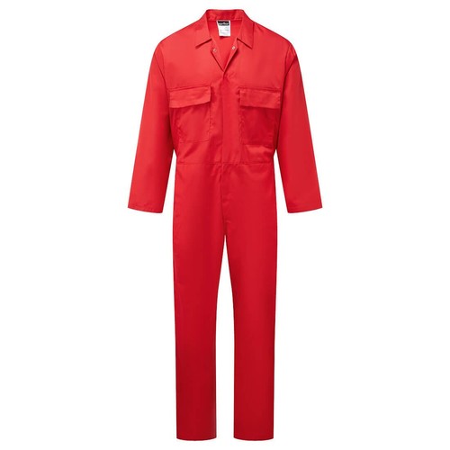 Portwest mens boilersuit red - portwest,